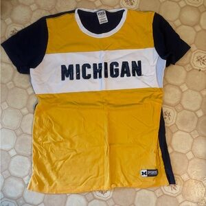Michigan T-Shirt - Yellow and Navy